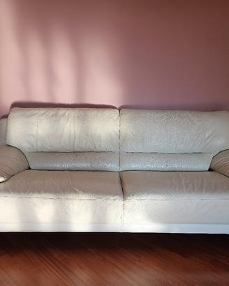  2 divani in pelle 3 posti + 2 posti 