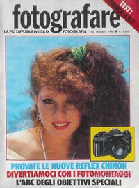 RIVISTA "FOTOGRAFARE" DI SETTEMBRE 1983.