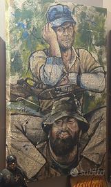 Quasro tela di juta bud spencer e therence hill