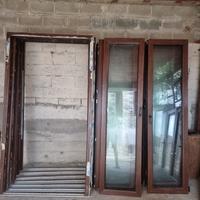 Porte finestre doppie 120 x 220 PVC EFFETTO LEGNO