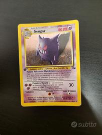 Carta Pokemon Gengar Holo 5/62 Fossil 1° Ed.