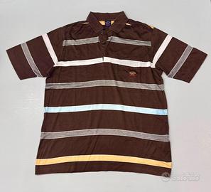 Polo Paul & Shark Yachting a Righe Marrone - Tag L