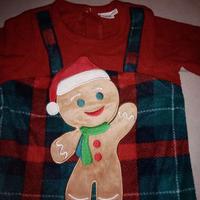 Pigiamone natalizio biscottino baby neonati feste