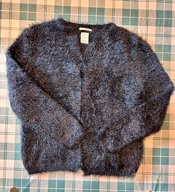 Maglione peloso Zara Knitwear blu/nero