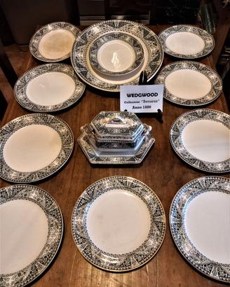 WEDGWOOD "Benares" raro servizio (13 pezzi) '800
