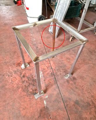 cavalletto inox ferro usato