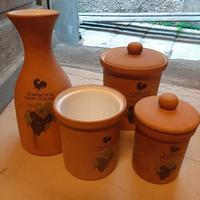 Set in terracotta 4 pezzi 