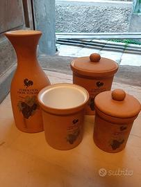 Set in terracotta 4 pezzi 