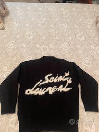 Maglione saint laurent nero e bianco