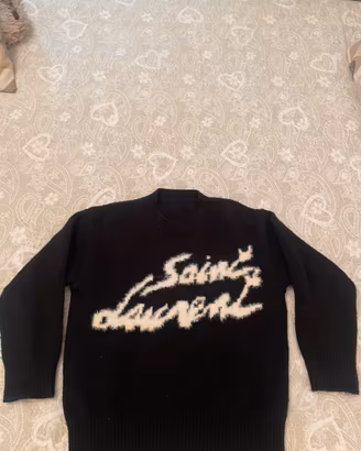 Maglione saint laurent nero e bianco