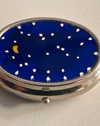 Portapillole vintage vetro Murrina Cielo Stellato