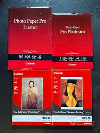 Carta stampa fine art Canon