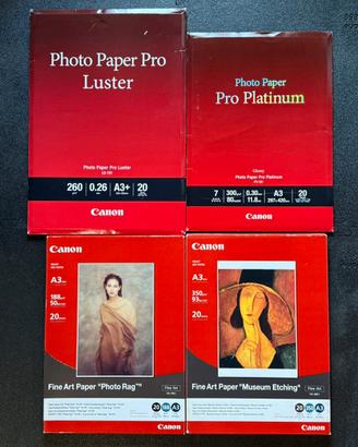 Carta stampa fine art Canon