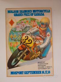 Targa 35x50 cartone rigido moto vintage