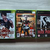 3 giochi Xbox Classica nuovi sigillati 