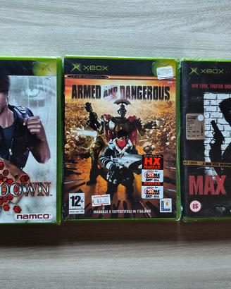 3 giochi Xbox Classica nuovi sigillati 