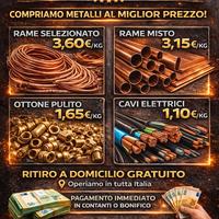 Ritiro metalli rame ottone