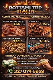 Ritiro metalli rame ottone