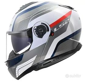 CASCO MODULARE FF908 LS2 STROBE 2 MONZA LUCIDO BIA