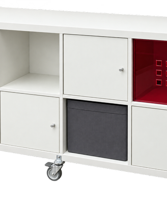 Mobile IKEA a 8 scomparti con ruote e contenitori