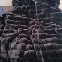 giaccone in pelliccia sintetica