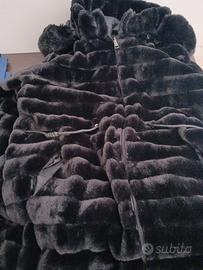 giaccone in pelliccia sintetica