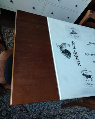 Tavolo Allungabile Legno e Shabby Chic/Bistrò