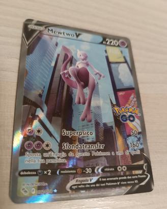 carta Pokemon Mewtwo V 072/078