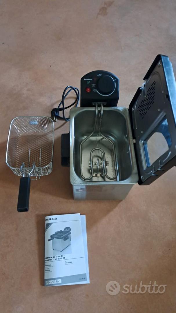 SILVERCREST FRIGGITRICE A ZONE FREDDE DEEP FRYER SEF 2300 C3 USATA