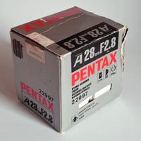 SMC Pentax-A 28mm f/2.8 –  K mount –  100% 👌 