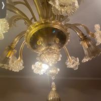 Lampadario in vetro di Murano