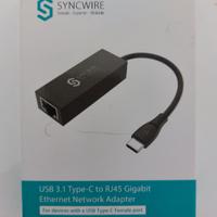 Usb 3.1 Type-C to RJ45 Syncwire