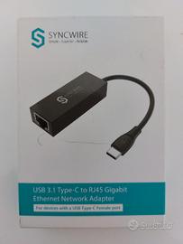 Usb 3.1 Type-C to RJ45 Syncwire