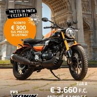 TVS RONIN 250 - ZERO INTERESSI, ZERO ACCONTO