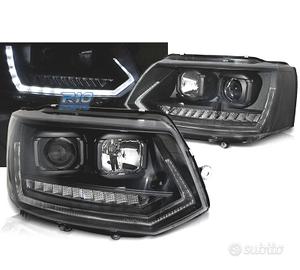 FARI PER VOLKSWAGEN VW T5 GP 09-14 DRL NERI CON FR