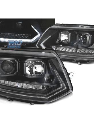 FARI PER VOLKSWAGEN VW T5 GP 09-14 DRL NERI CON FR