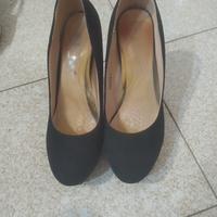 Scarpe décolleté scamosciate con tacco alto donna