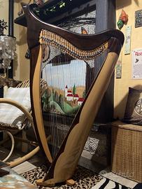 Arpa 34 corde  artigianale
