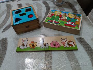 Set giochi in legno 