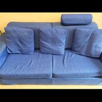 Divano letto blu
