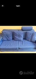 Divano letto blu