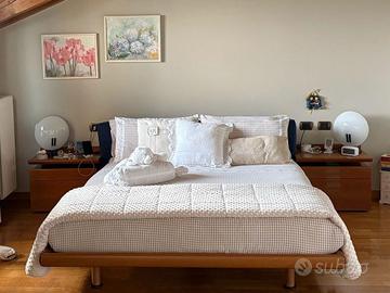 Letto con comidini  MOLTENI