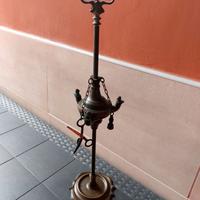 LAMPADA AD OLIO ANTICA IN OTTONE