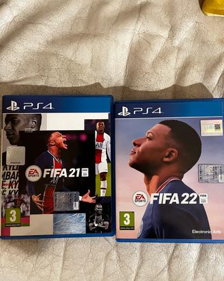 Fifa 21 e Fifa 22 per Ps4