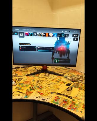 monitor da gaming è un *Acer Nitro 24 pollici  