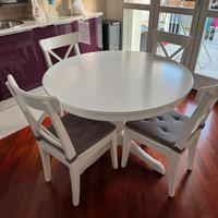 Tavolo ikea Rosentorp / 4 sedie ikea Nasinge