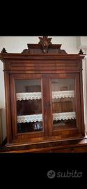 Credenza antica con vetrina ‘800