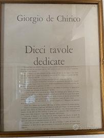10 tavole di “DE CHIRICO”