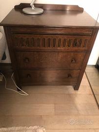 Cassettiera  legno Inghilterra  inizio 1900