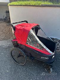 Rimorchio biciclettapasseggino per bambini Crono